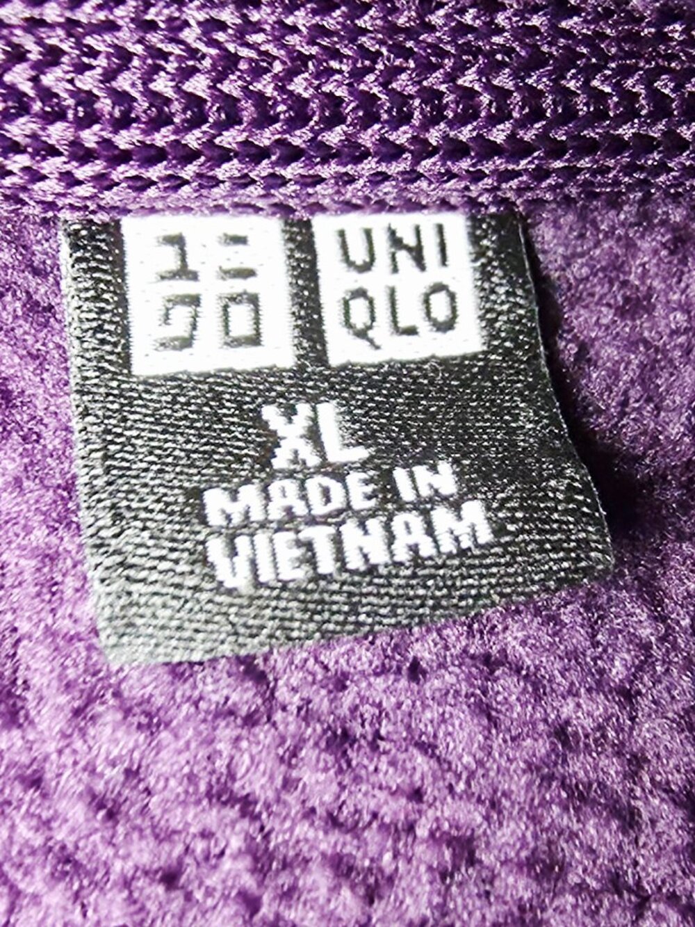 Uniqlo Plum 1/4 Zip Long Sleeve Mens Size XL Long Sleeve Pockets Fleece Sweater - Picture 4 of 10